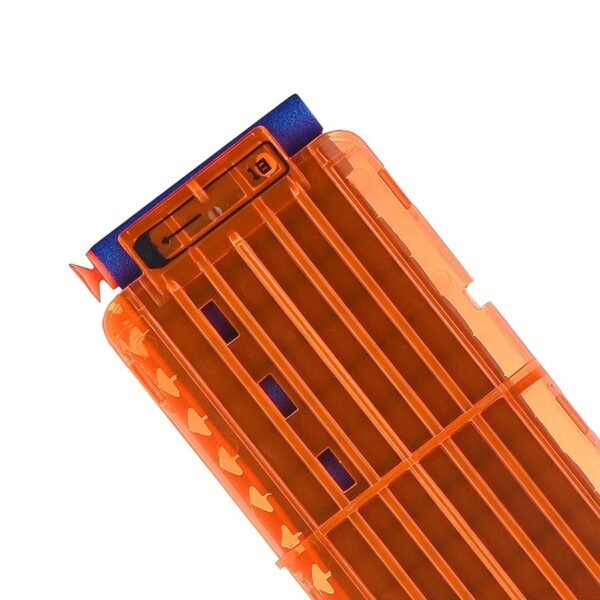 Magazijn voor 18 pijltjes voor NERF - Transparant Oranje