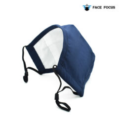 Face Focus Wasbaar Mondkapje Katoen Filter Vormbare Neusbrug Donkerblauw