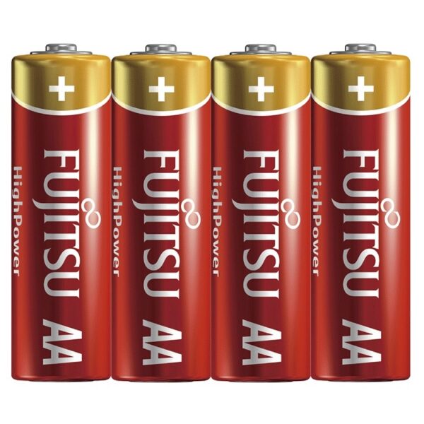 Fujitsu High Power Alkaline AA Batterij - 4 stuks