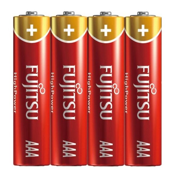 Fujitsu High Power Alkaline AAA Batterij - 4 stuks