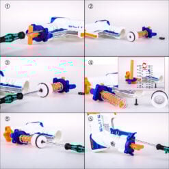Worker Upgrade veer voor Nerf EX-3 Installatie instructies