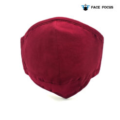 Face Focus Wasbaar Mondkapje Katoen Filter Vormbare Neusbrug Rood