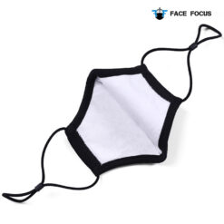 Face Focus Wasbaar Zwarte Mondkapje van Katoen - 2 stuks