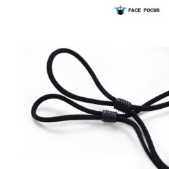 Face Focus Wasbaar Zwarte Mondkapje van Katoen - 2 stuks