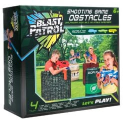 Blast Patrol Opblaasbare Obstakels Set - Muur + Hindernis + Kist + Vat