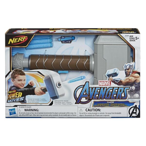 NERF Power Moves Marvel Avengers Thor Hamer