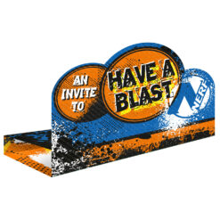 NERF Feest Uitnodigingen + Enveloppen