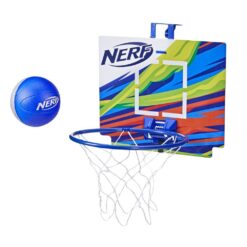 NERF Nerfoop - Classic Mini Foam Basketball and Hoop - Blauw