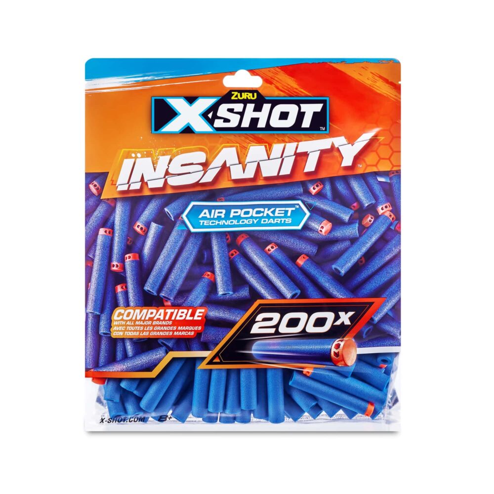 X-Shot Insanity Dart Refill - 200 Pijltjes - Nerf-pijltjes.nl