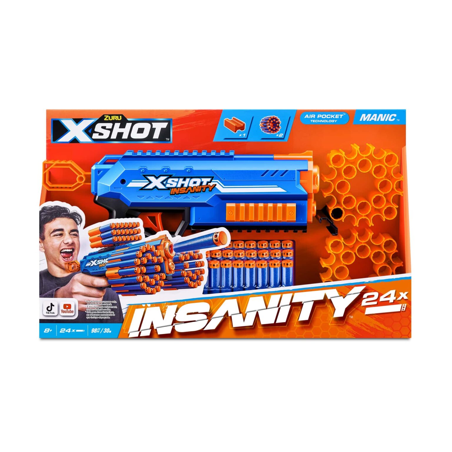 X-Shot Insanity Manic - Nerf-pijltjes.nl