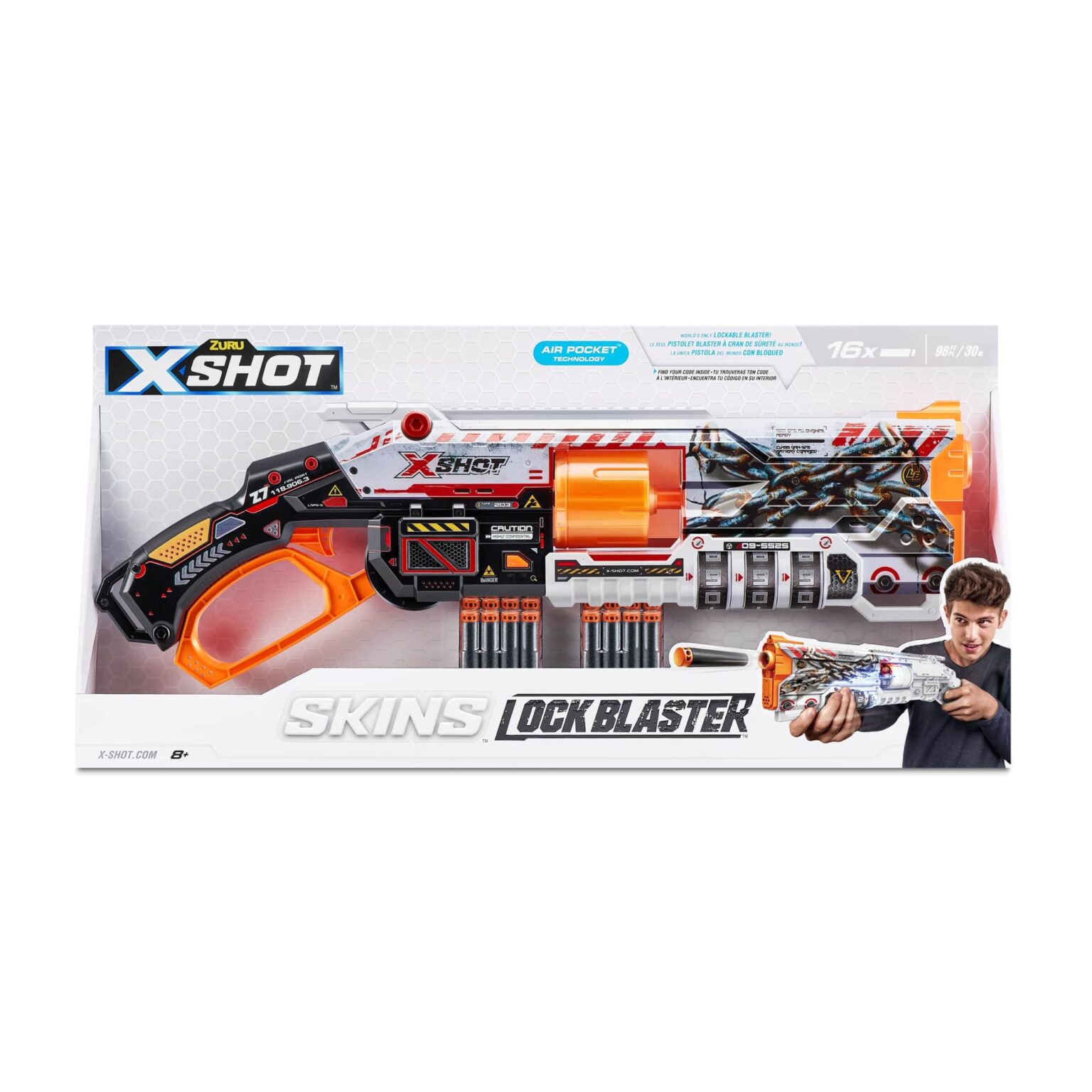 X-Shot Skins Lock Blaster - Nerf-pijltjes.nl