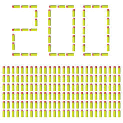 Dart Zone Bamboo 2X Short Dart Refill - 200 pijltjes