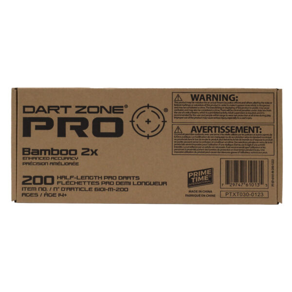 Dart Zone Bamboo 2X Short Dart Refill - 200 pijltjes
