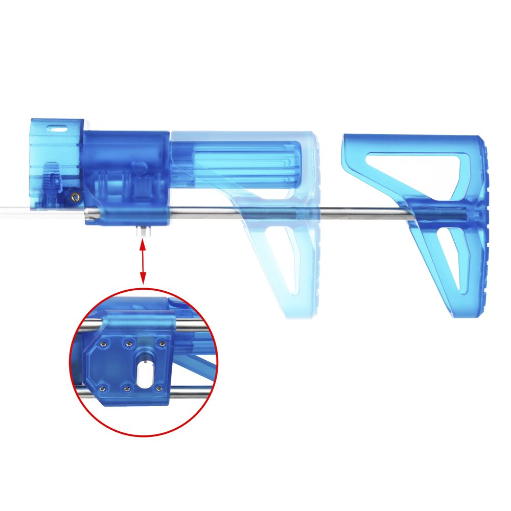 Worker PDW Inschuifbare Schoudersteun - Transparant Blauw Worker PDW Inschuifbare Schoudersteun - Transparant Blauw