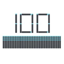 X-Shot Air Pocket Technology Dart Refill - 100 pijltjes