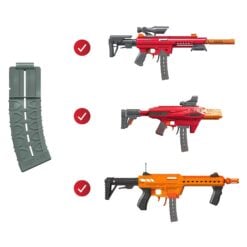 Dart Zone Dart Magazijnen - 15 pijltjes - 3 pack - Grijs