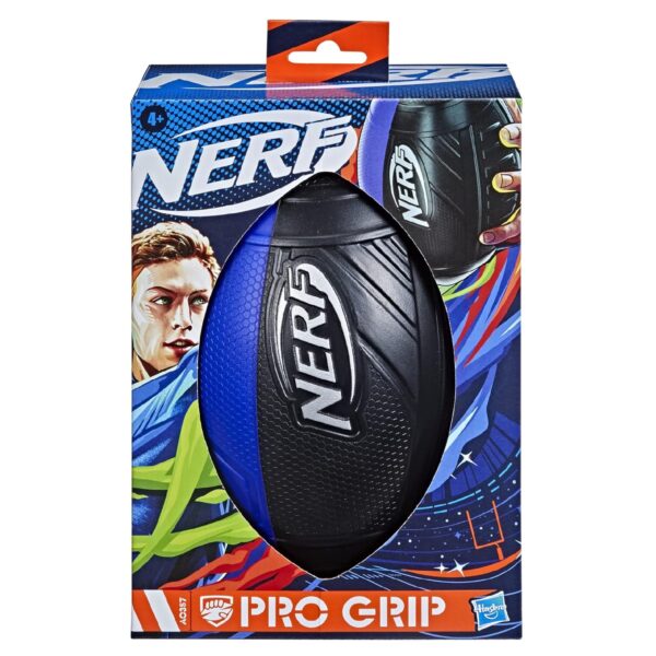 NERF Sports Pro Grip Football - Blauw-Zwart