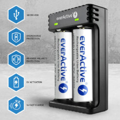 everActive LC-200 Li-ion charger for 14500 and 18650 Batteries