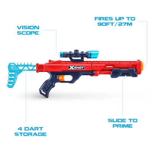 X-Shot Ultimate Shootout Pack - Blaster Set - Rood - nerf-pijltjes.nl