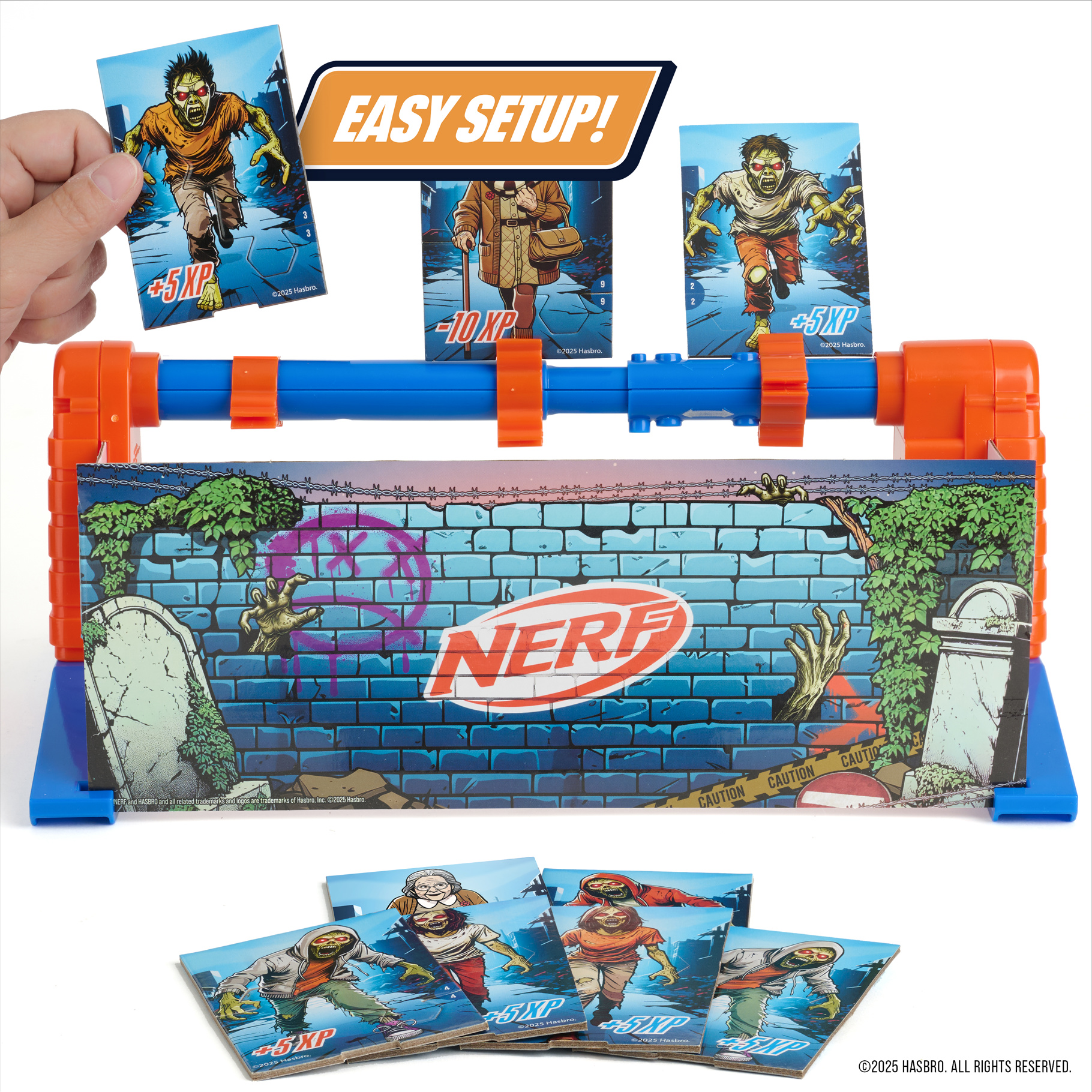 NERF Zombie Spin Strike Electronic Rotating Target Game NERF Zombie Spin Strike Electronic Rotating Target Game