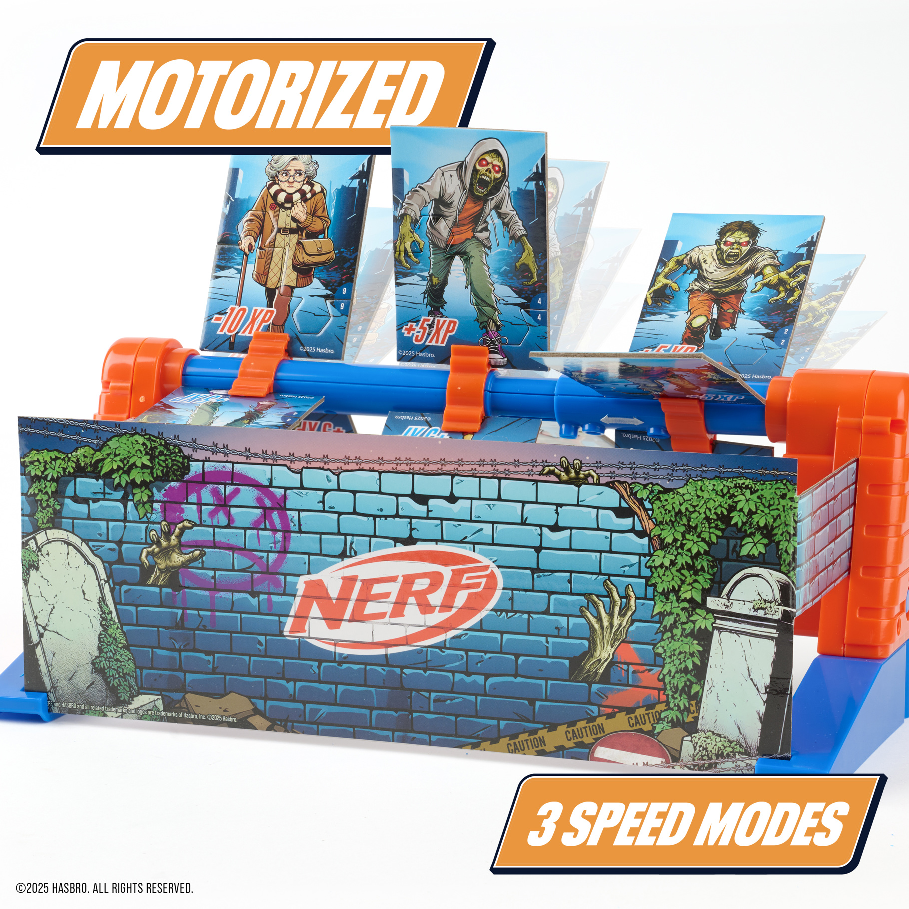 NERF Zombie Spin Strike Electronic Rotating Target Game NERF Zombie Spin Strike Electronic Rotating Target Game