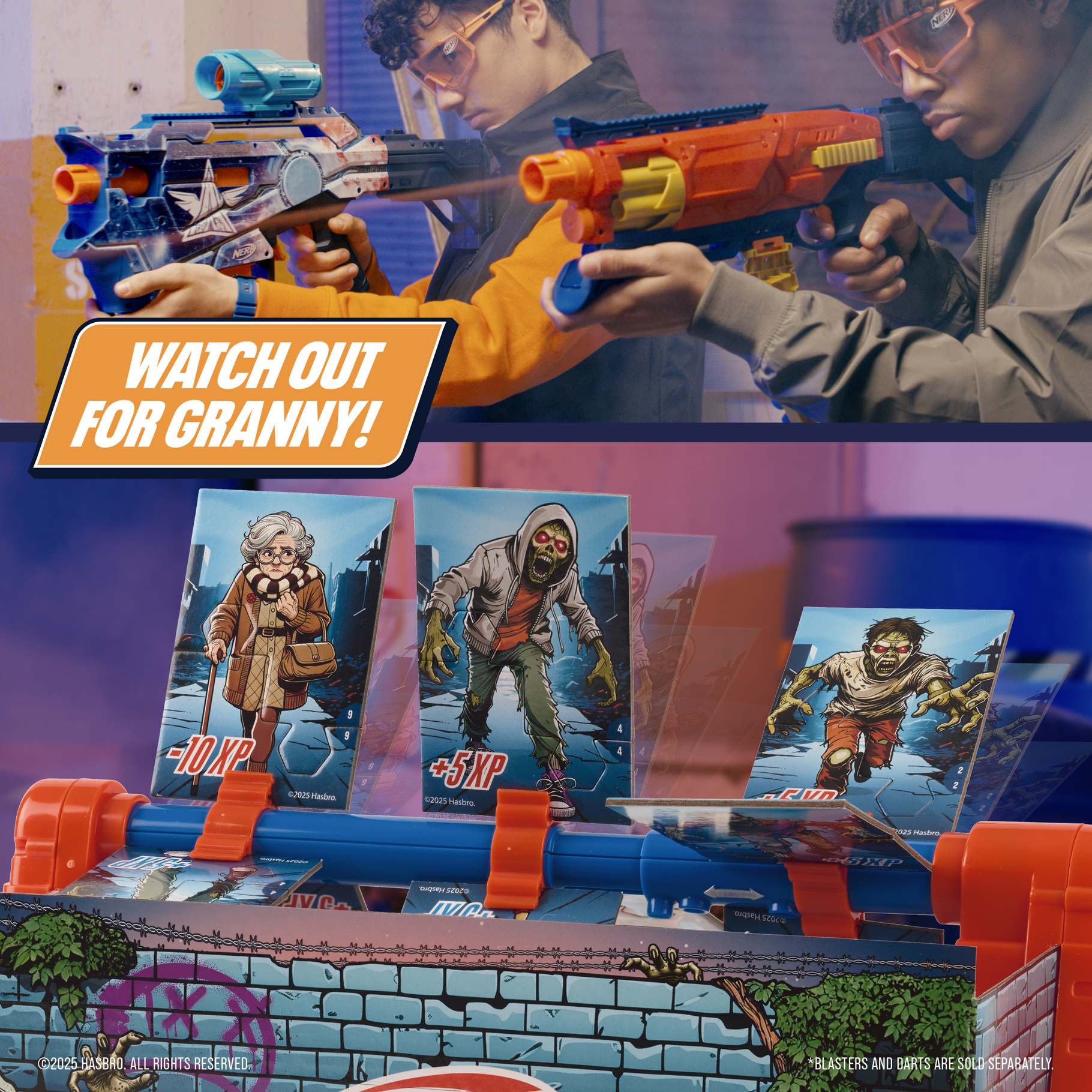 NERF Zombie Spin Strike Electronic Rotating Target Game NERF Zombie Spin Strike Electronic Rotating Target Game