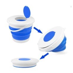 Opvouwbare Emmer voor Gel Balletjes - Blauw