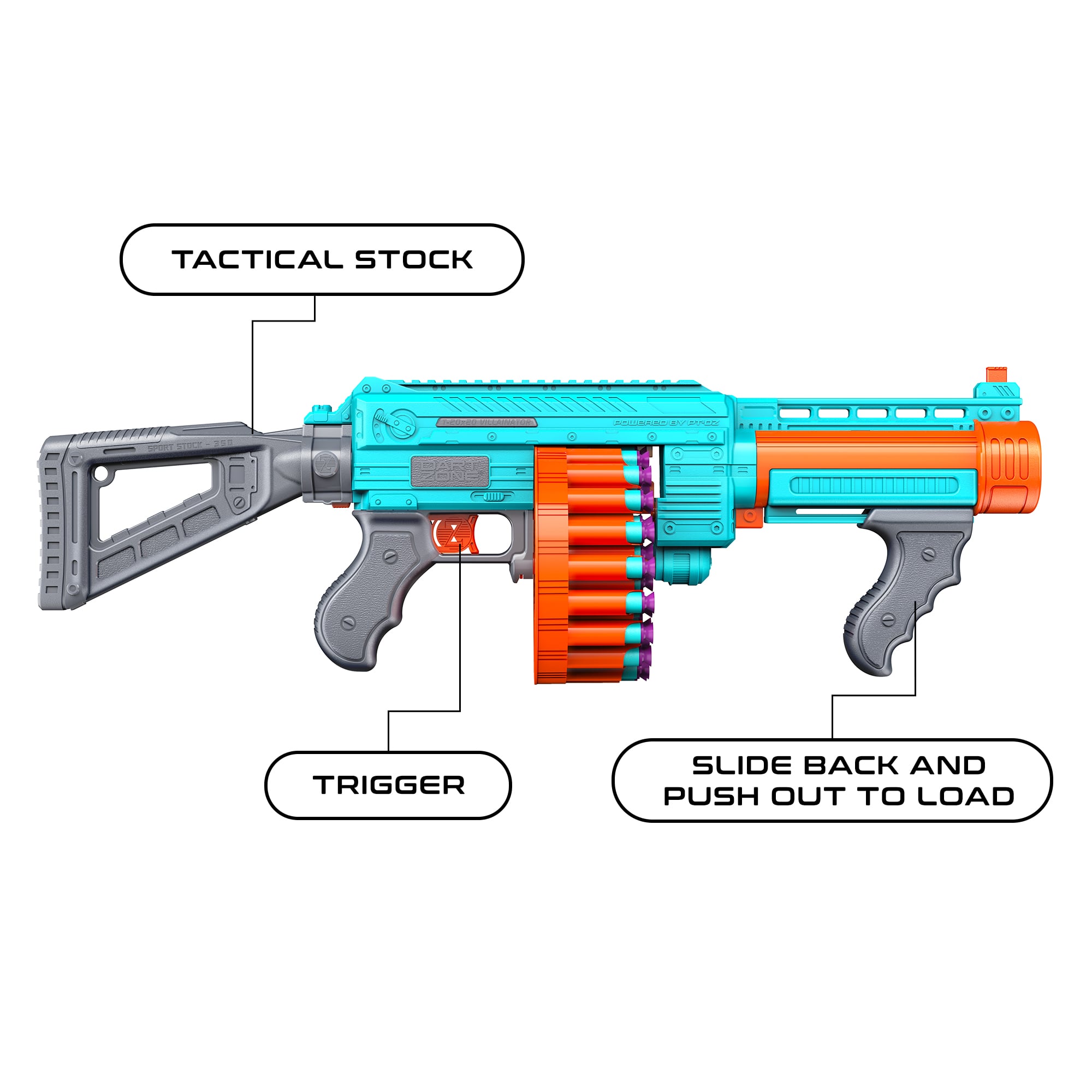 Dart Zone Max RetroShot Villainator