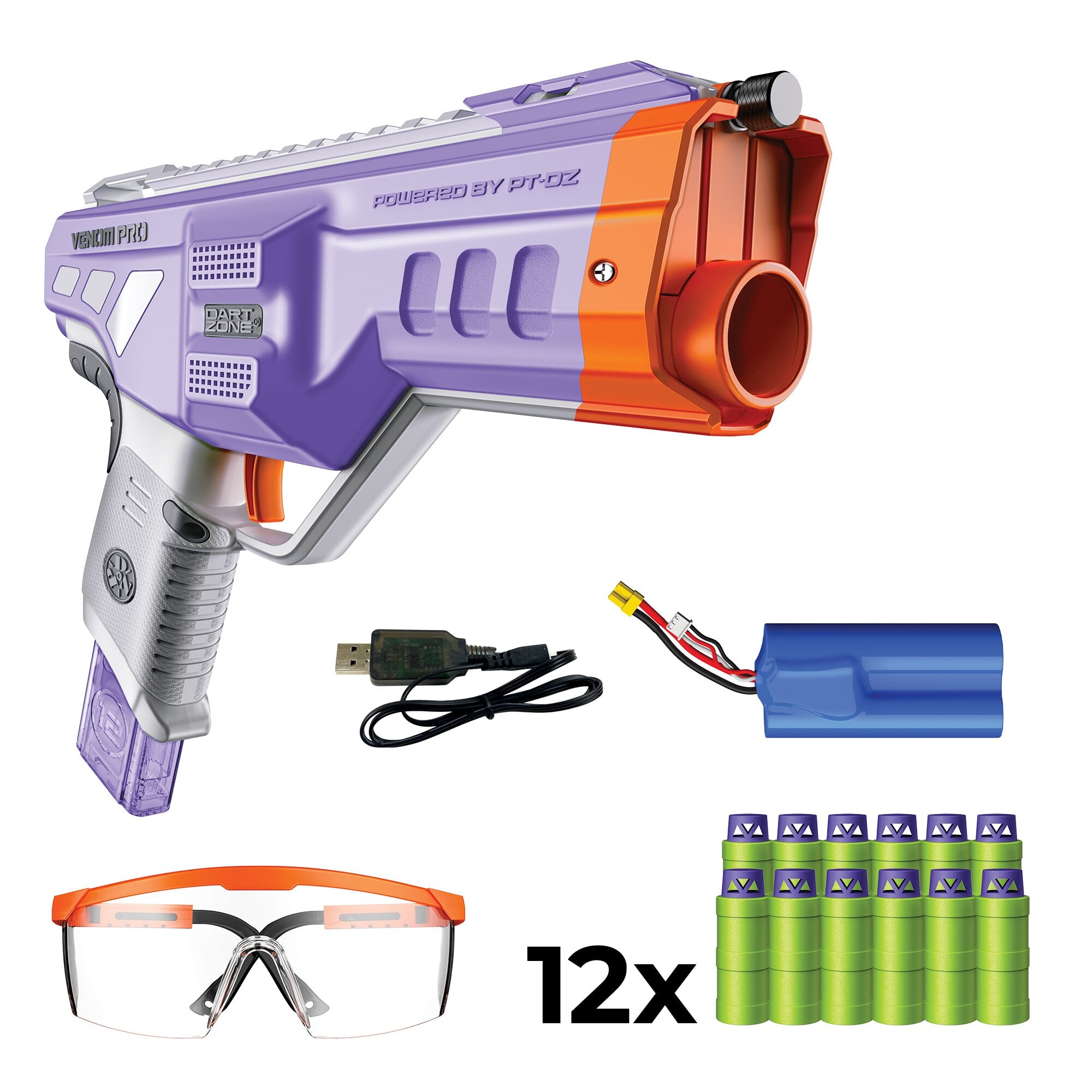 Dart Zone Max Nitroshot+ Venom Pro – Paars