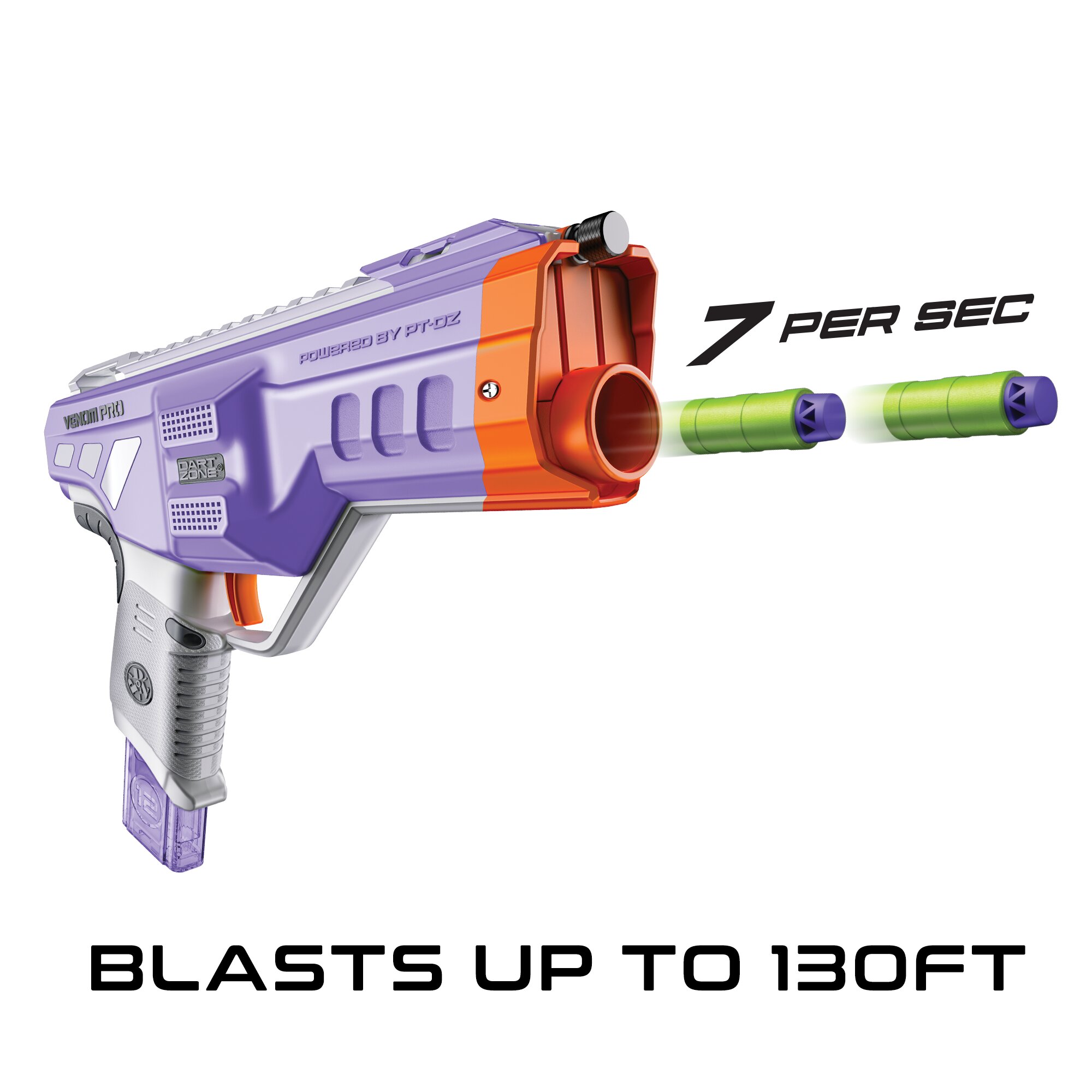 Dart Zone Max Nitroshot+ Venom Pro – Paars